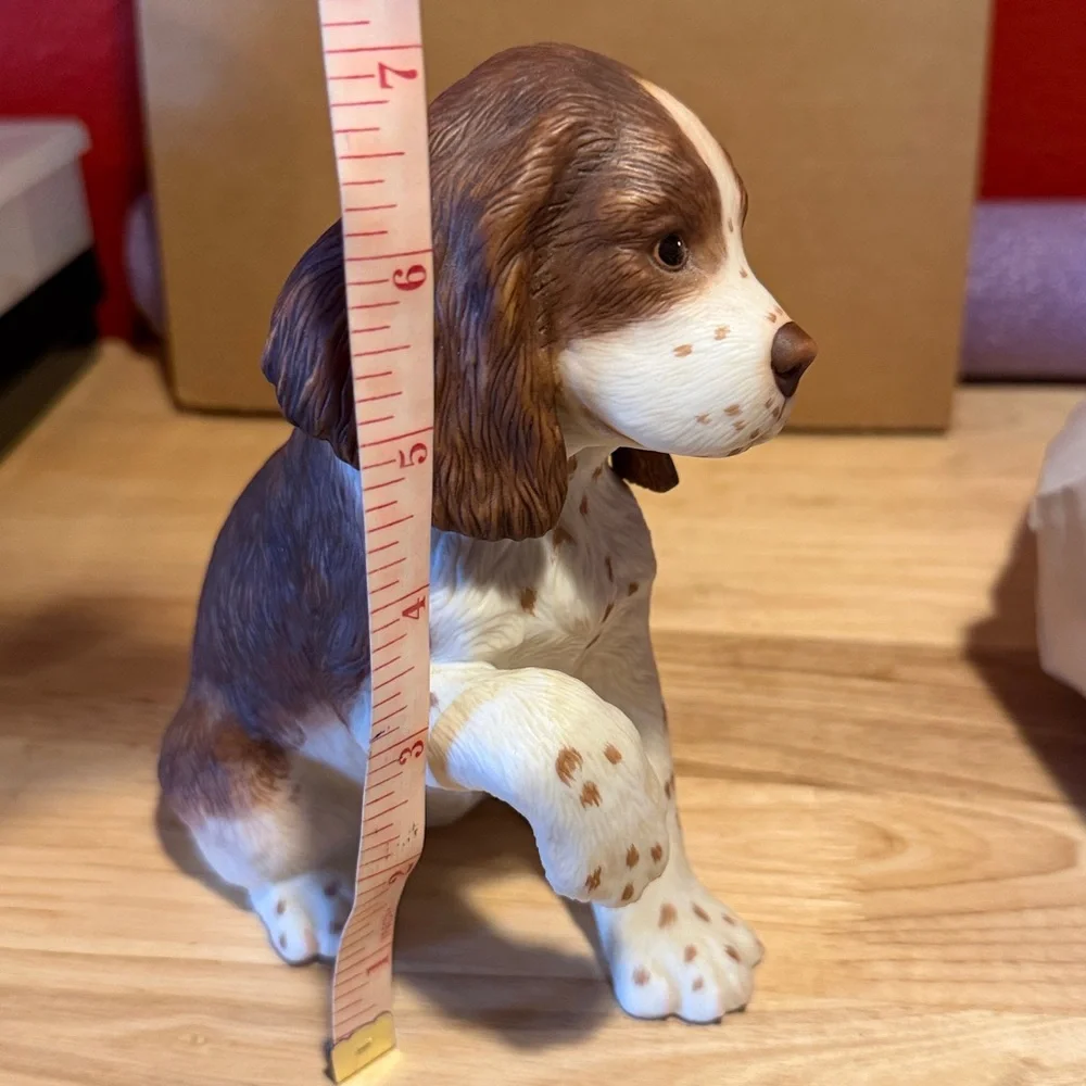 Lenox Brown and White English Springer Spaniel Puppy Porcelain Figurine - Picture 5 of 5